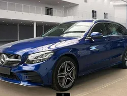 Brillantblau (metallic) Gebraucht 2021 Mercedes C300e AMG Kombi | 28.980 € (Superpreis)