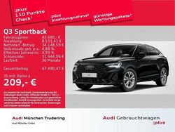 Schwarz Gebraucht 2025 Audi Q3 Sportback S-Line SUV | 42.680 € (Fairer Preis)