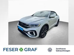 Pure white schwarz Gebraucht 2024 VW T-Roc Cabriolet R-line Cabrio | 32.420 € (Guter Preis)