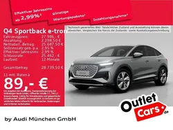 Taifungrau metallic Gebraucht 2022 Audi Q4 Sportback e-tron Ambiente SUV | 27.986 € (Guter Preis)
