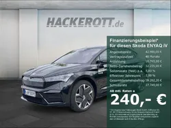 Schwarz Gebraucht 2022 Skoda Enyaq iV RS SUV | 42.980 € (Fairer Preis)