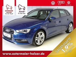 Blau metallic Gebraucht 2015 Audi A3 Sportback S-Line Kleinwagen | 22.960 € (Teuer)