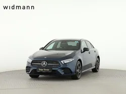 Denimblau metallic Gebraucht 2022 Mercedes A250 AMG Limousine | 28.850 € (Guter Preis)
