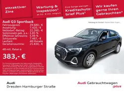 Mythosschwarz metallic Gebraucht 2021 Audi Q3 S-Line SUV | 29.680 € (Fairer Preis)