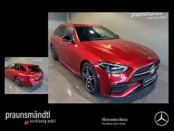 Rot Gebraucht 2022 Mercedes C200 AMG Limousine | 36.900 € (Etwas zu teuer)