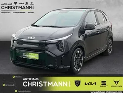 Auroraschwarz met. Gebraucht 2025 Kia Picanto GT-Line Kleinwagen | 18.890 € (Superpreis)