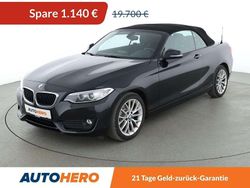 Schwarz Gebraucht 2017 BMW 218 Advantage Cabrio | 18.560 € (Fairer Preis)