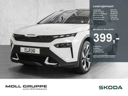 Moonweiss perleffekt / blackmagic perleffekt Gebraucht 2025 Skoda Elroq First Edition SUV | 45.980 € (Guter Preis)