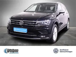 Schwarz / deep black Gebraucht 2021 VW Tiguan Allspace Highline SUV | 34.876 € (Guter Preis)