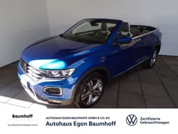 Blau Gebraucht 2021 VW T-Roc Cabriolet Style Cabrio | 27.970 € (Fairer Preis)