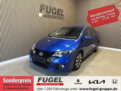 Brilliant sporty blue m. Gebraucht 2017 Honda Civic Elegance Limousine | 7.499 € (Etwas zu teuer)