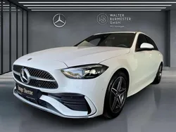 Unilack polarweiß Gebraucht 2024 Mercedes C180 AMG Kombi | 38.890 € (Etwas zu teuer)