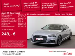 Silber Gebraucht 2022 Audi A5 Sportback Advanced Limousine | 30.220 € (Superpreis)