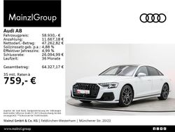 Weiß Gebraucht 2022 Audi A8 S-Line Limousine | 57.930 € (Etwas zu teuer)