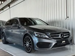 Grau Gebraucht 2018 Mercedes C400 AMG line Limousine | 21.990 € (Fairer Preis)