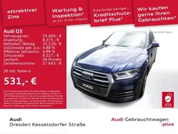 Navarrablau metallic Gebraucht 2020 Audi Q5 Ambiente SUV | 33.490 € (Fairer Preis)