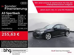 Schwarz Gebraucht 2024 Audi A3 Sportback S-Line Limousine | 34.900 € (Guter Preis)