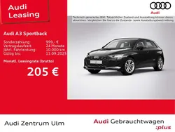 Mythosschwarz metallic Gebraucht 2025 Audi A3 Advanced Plus Limousine | 30.980 € (Guter Preis)