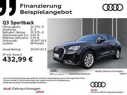 Mythosschwarz metallic Gebraucht 2023 Audi Q3 Sportback Basis SUV | 32.970 € (Fairer Preis)
