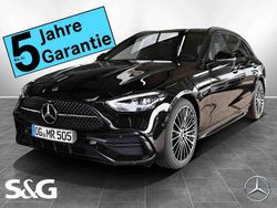 Metalliclack obsidianschwarz Gebraucht 2025 Mercedes C220 AMG Kombi | 53.899 €
