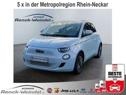 Blau Gebraucht 2021 Fiat 500e Icon Limousine | 19.989 € (Etwas zu teuer)