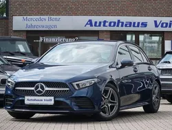 Blau Gebraucht 2022 Mercedes A180 AMG line Limousine | 25.980 € (Guter Preis)