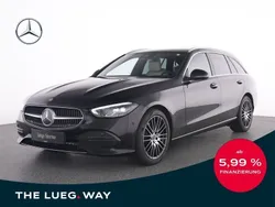 Schwarz metalliclack obsidians Gebraucht 2024 Mercedes C200 Avantgarde Kombi | 39.885 € (Fairer Preis)