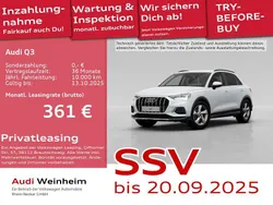 Weiß Gebraucht 2025 Audi Q3 Advanced Plus SUV | 38.991 € (Fairer Preis)