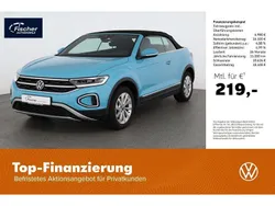 Blau Gebraucht 2022 VW T-Roc Cabriolet Style Cabrio | 23.480 € (Fairer Preis)