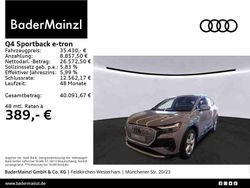 Kieselgrau Gebraucht 2023 Audi Q4 Sportback e-tron Advanced SUV | 35.430 € (Etwas zu teuer)
