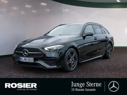 Schwarz Gebraucht 2024 Mercedes C300 AMG line Kombi | 53.490 € (Teuer)