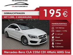 Weiß Gebraucht 2016 Mercedes CLA220 AMG line Limousine | 19.990 € (Fairer Preis)