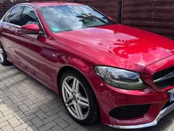 Rot Gebraucht 2018 Mercedes C180 AMG line Limousine | 17.499 € (Fairer Preis)