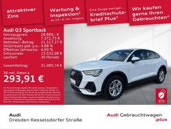 Weiß Gebraucht 2022 Audi Q3 Sportback Performance SUV | 28.890 € (Guter Preis)