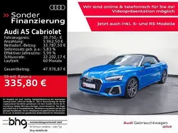 Turboblau Gebraucht 2022 Audi A5 Cabriolet Ambiente Cabrio | 39.750 € (Guter Preis)