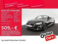 Mythosschwarz metallic Gebraucht 2022 Audi A5 Cabriolet Ambiente Cabrio | 41.444 € (Fairer Preis)