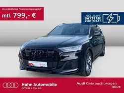Mythosschwarz metallic Gebraucht 2022 Audi Q7 S-Line SUV | 69.850 € (Teuer)