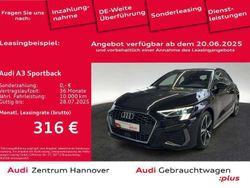 Mythosschwarz metallic Gebraucht 2024 Audi A3 S-Line Limousine | 39.950 € (Teuer)