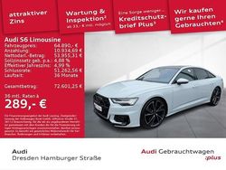 Gletscherweiß metallic Gebraucht 2024 Audi S6 Ambiente Limousine | 62.490 € (Fairer Preis)