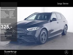 Schwarz Gebraucht 2024 Mercedes C180 AMG Kombi | 41.180 € (Fairer Preis)