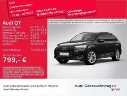 Mythosschwarz metallic Gebraucht 2024 Audi Q7 S-Line SUV | 67.331 € (Superpreis)