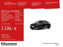 Mythosschwarz metallic (metallic) Gebraucht 2024 Audi e-tron SUV | 89.230 € (Teuer)