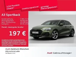 Grün Gebraucht 2025 Audi A3 Sportback S-Line Limousine | 38.484 € (Guter Preis)