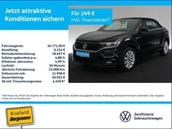 Schwarz Gebraucht 2021 VW T-Roc Cabriolet R-line Cabrio | 24.771 € (Fairer Preis)