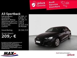 Mythosschwarz metallic Gebraucht 2025 Audi A3 S-Line Limousine | 33.989 € (Guter Preis)