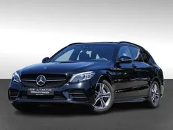 Schwarz Gebraucht 2021 Mercedes C220 AMG Kombi | 25.978 € (Guter Preis)