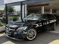Schwarz Gebraucht 2019 Mercedes C180 AMG line Kombi | 20.990 € (Fairer Preis)