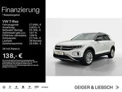 Pure white/schwarz Gebraucht 2024 VW T-Roc Style SUV | 27.999 € (Guter Preis)