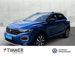 Ravennablau metallic schwarz Gebraucht 2021 VW T-Roc Style SUV | 22.111 € (Etwas zu teuer)