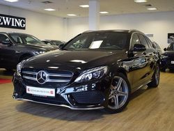 Obsidianschwarz Gebraucht 2017 Mercedes C180 AMG line Kombi | 24.980 € (Teuer)